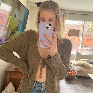 SOLD Vintage Crochet Cardigan